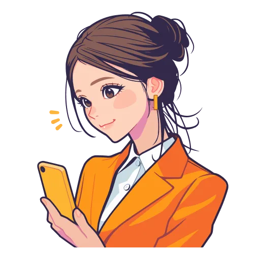 スマートフォンに届いた要約通知に気づく利用者のイメージ